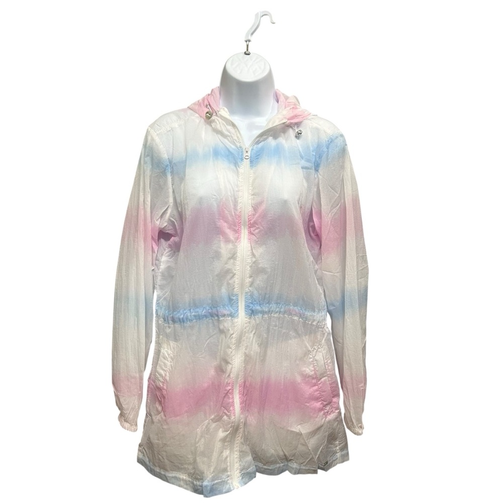 Move by FDJ  Hoodie Windbreaker Jacket Pastel Watercolor Size S